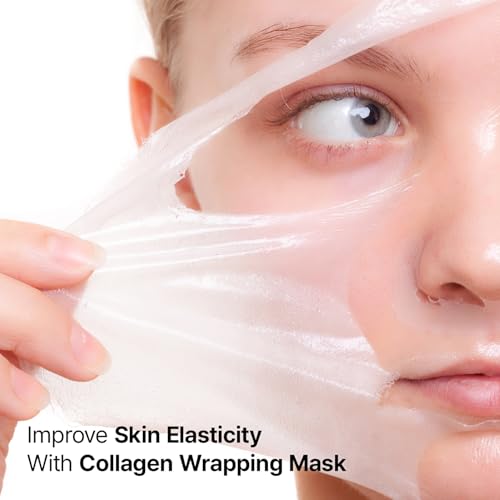 Pore Firming Care Duo, Collagen Overnight Wrapping Mask & Pore-Tightening Toner Pads, Improve Skin Elasticity and Tighten Pores for a Youthful Look
