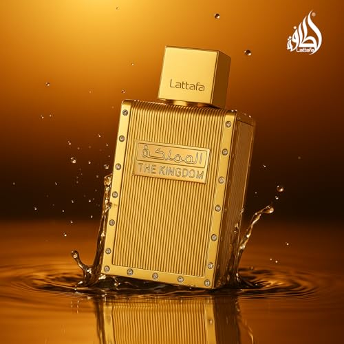 Men's Eau De Parfum Spray - The Kingdom Lattafa 3.4 Fl Oz - Sage Lavender Mint