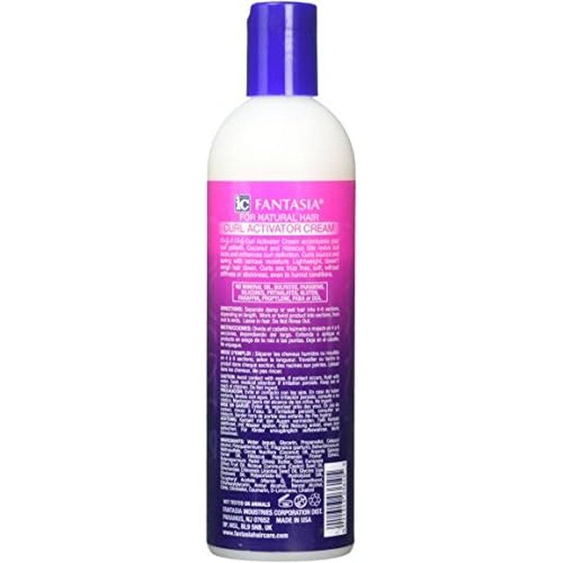 Fantasia Curly & Coily Curl Activator Cream, 12.5 Oz