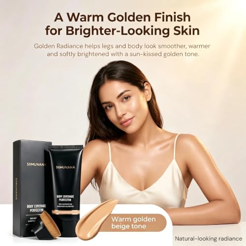 Waterproof Tattoo Cover Up Makeup with Brush - Golden Radiance, 3.4 fl oz