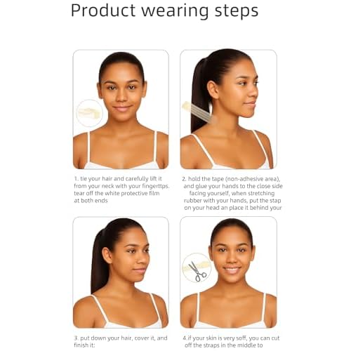 40Pcs Instant Neck Tapes for Lifting Sagging Skin, Invisible Neck Lifting Tape Ultra Thin