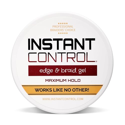 Instant Control Edge & Braid Gel - 8 Ounce Water Soluble Hair Styling Pomade