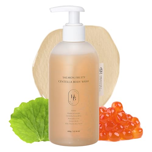 HEVEBLUE Salmon PDRN Body Wash for Sensitive Skin - Hydrating & Hypoallergenic