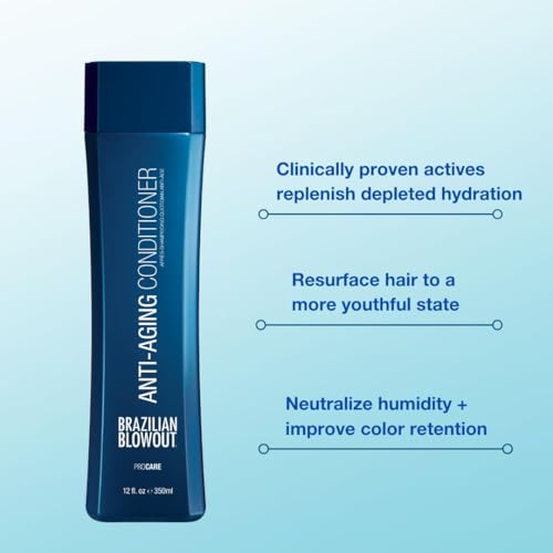 Brazilian Blowout Anti-Aging Hair Conditioner - Nourishing 12 oz for All Hair Types