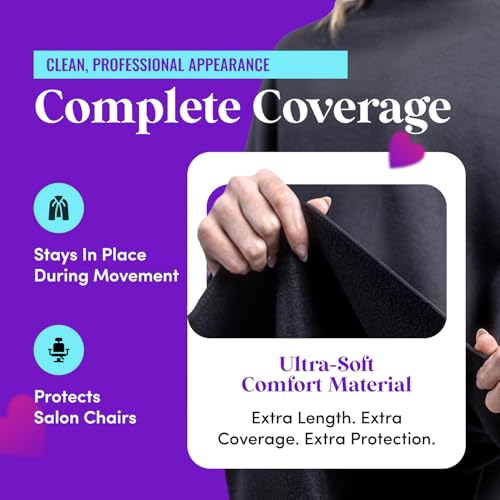 Ultra-Soft Cozy Fleece Hair Cape for Salon Clients - Keeps Hair Warm