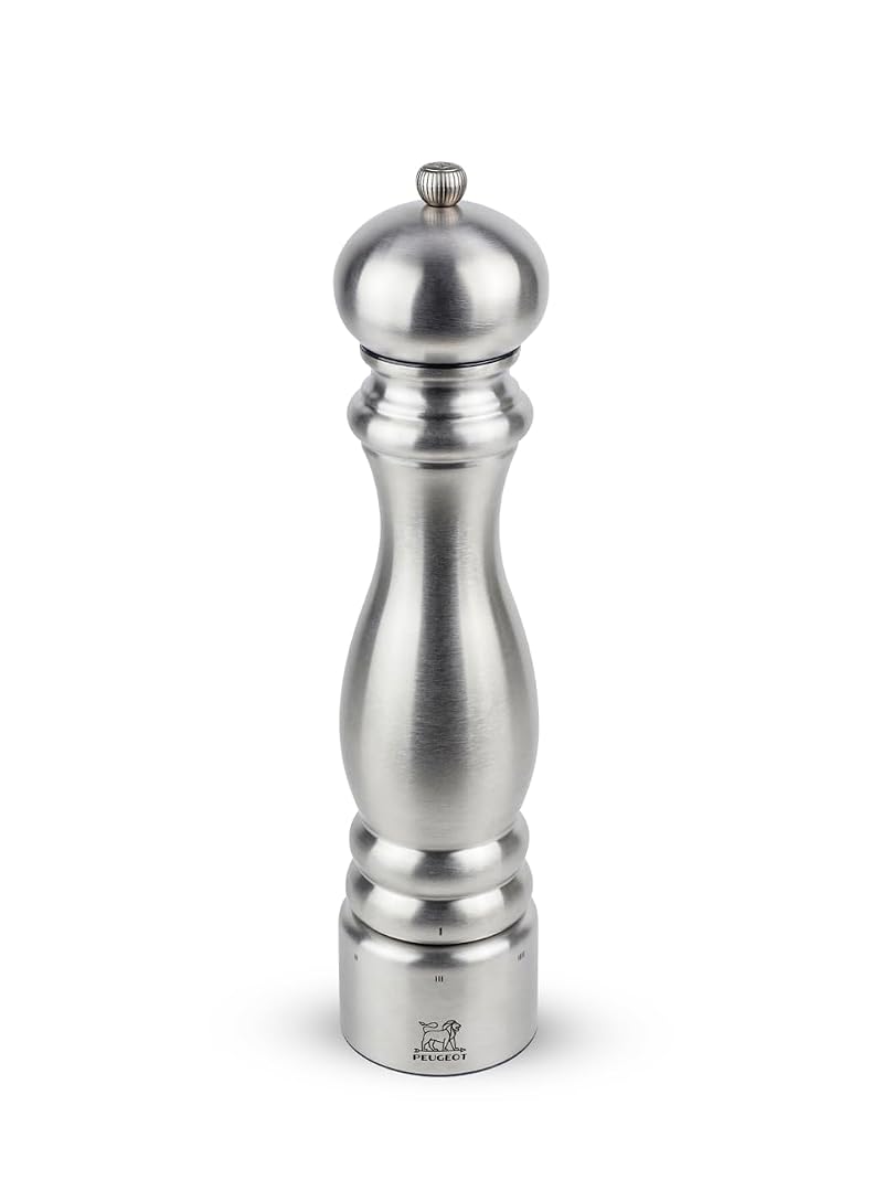 Peugeot Paris u’Select 12-Inch Pepper Mill - Stainless Steel, Gift Box Included