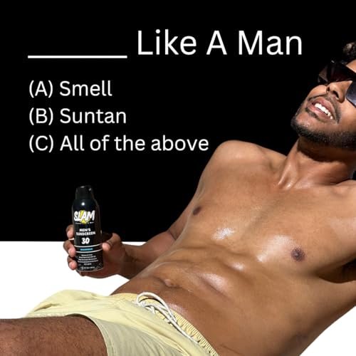 SLAM WoodsMan & BeachMan Bundle - Men's Scented Sunscreen, Sunscreen Spray, Water Resistant, Paraben Free, Broad Spectrum UVA/UVB (Large, 50, Sun Protection Factor (SPF))