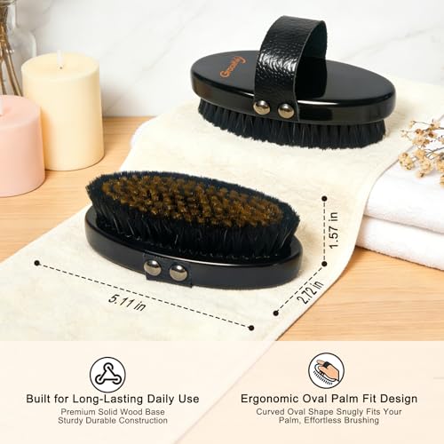 Ionic Copper Dry Brush for Cellulite and Lymphatic Drainage - Skin Exfoliation & Body Detox