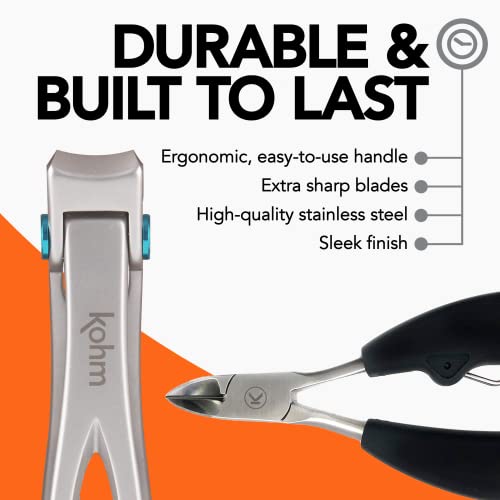 Heavy Duty Nail Clippers Set for Thick and Ingrown Toenails - Professional Pedicure Tools