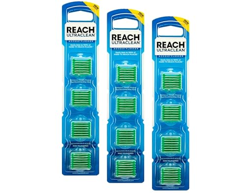 Reach Ultraclean Access Flosser Starter Kit with 28 Mint Refills - 1 Foot
