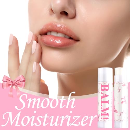 50 Pack Pink Bow Lip Balm Set - Moisturizing Lip Care Gifts for Women & Bridal Parties - Variation of THIS listing
