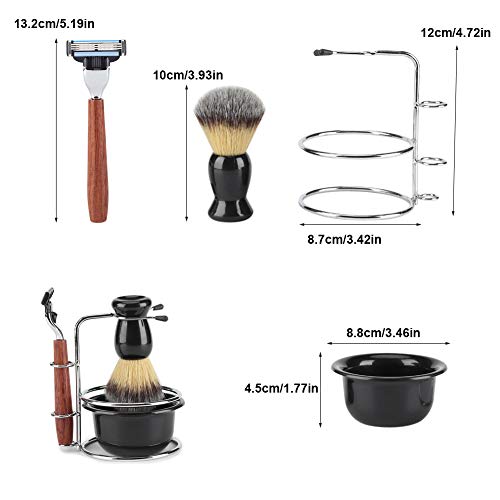 Goick Men's Wet Shaving Kit with Safety Razor & Badger Brush - Gift Set