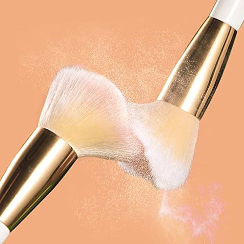 10Pcs Makeup Brushes Set Professional Kabuki Foundation Eyeshadow Blush Blending Lip Full Face Cosmetic Kit W/Makeup Brush Set with Holder