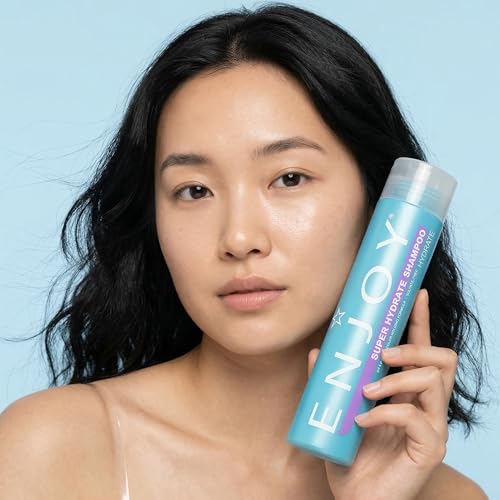 Enjoy Super Hydrate Shampoo 10.1 Fl Oz - Moisturizing & Strengthening for Curly, Dry Hair