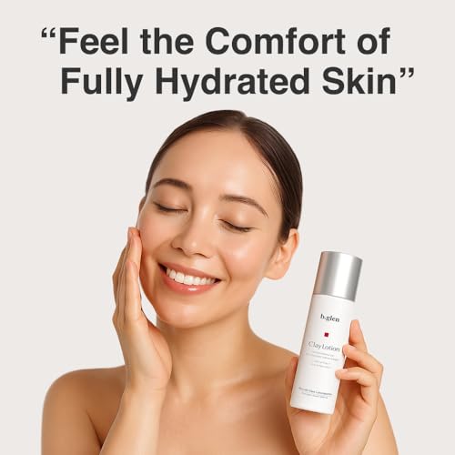 b.glen Facial Moisturizing Toning Lotion from Japan | Dry Skin | Sensitive Skin | Bentonite | Hyaluronic Acid | b.glen Clay Lotion 120mL/4.06fl.oz.