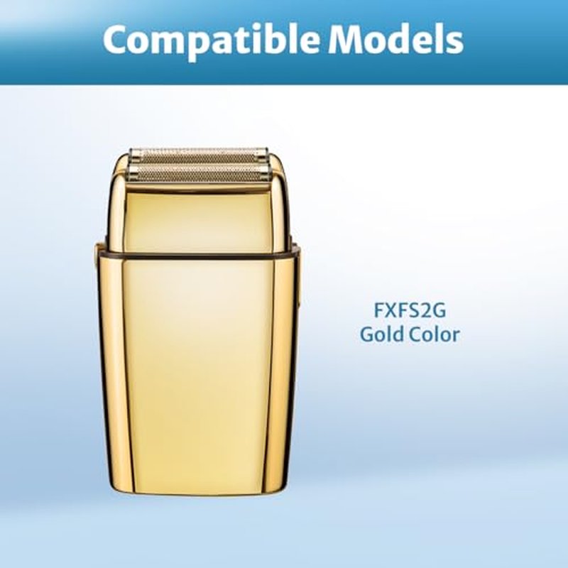 FXFS2 Foil Shaver Replacement Foil Compatible with Babyliss Foil Shaver FXFS2, Gold Color, 2Pack