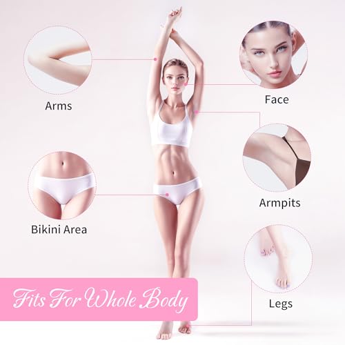 Beauty7 Non Woven Stripes 200 Wax Strips for Warm Wax Sugar Paste 2.7''x8'' Disposable Depilatory Paper Tear-resistant Hair Removal Tool Depilation for Leg Chest Back Under Arm for Women and Men