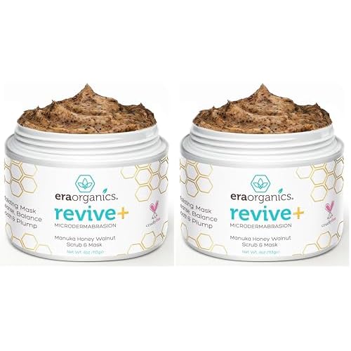 Manuka Honey Exfoliating Face Scrub ? Gentle Microdermabrasion Face Exfoliator to Help Smooth, Soften & Balance with Moisturizing Organic Superfoods 4oz (Pack of 2)