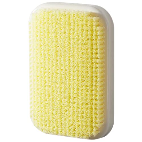 Wall Mounted Shower Back Scrubber with Soft Bristles - Exfoliating Body Brush for Easy Reach