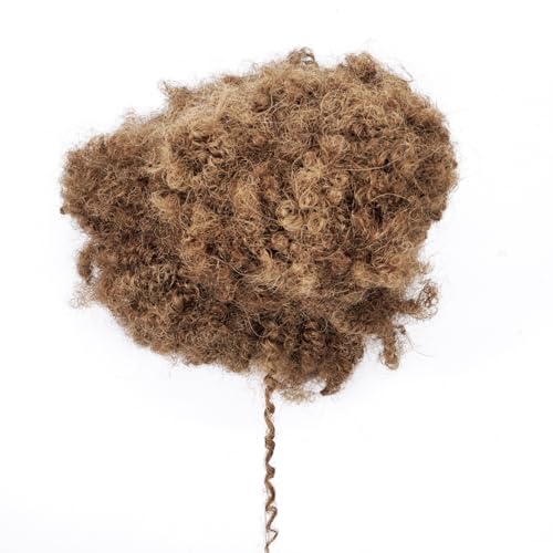 Afro Kinky Human Hair Bulk for Dreadlocks Extensions & Repair - 12 Inch 100g