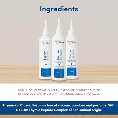 Thymuskin Classic Serum 6.75 Fl Oz Hair Revitalizing Scalp Treatment for Men & Women