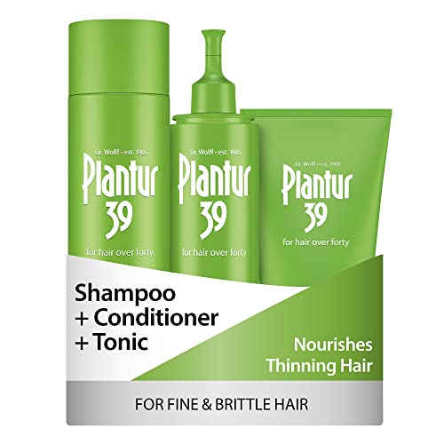Plantur 39 Phyto-Caffeine Hair Care Kit for Fine & Brittle Hair - 3 Piece Set