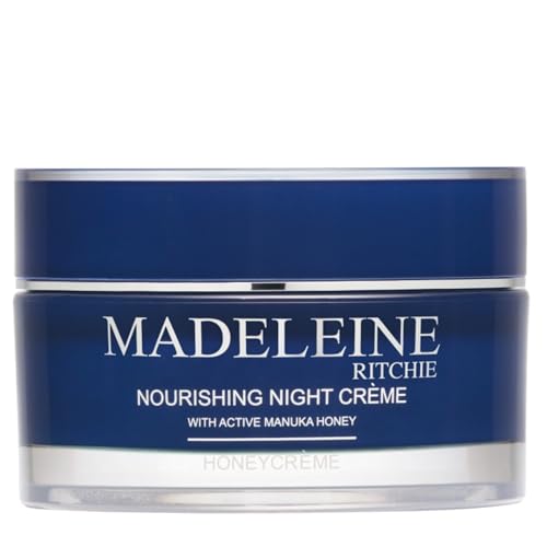 MADELEINE RITCHIE New Zealand HoneyCreme Nourishing Night Creme with Active Manuka Honey 3.4 fl.oz. Anti-Aging Night Firming Cream & Face Moisturizer