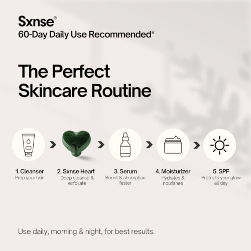 SXNSE Forest Electric Silicone Face Scrubber - USB-C Rechargeable, 3 Speeds Waterproof Facial Cleansing Brush for Men & Women