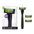 Anti-Clogging Razor Cartridge with Patented Dual Roller System ? Triple Blade, Easy-Rinse Design, 1 Handle 3 Refills ? YES! Your Epic Shave