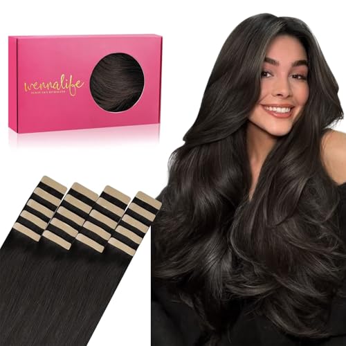 Dark Brown Hair Extensions 18 Inch Remy Tape-In Hair 20pcs 50g - Variation #2