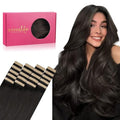 Dark Brown Hair Extensions 18 Inch Remy Tape-In Hair 20pcs 50g - Variation #2