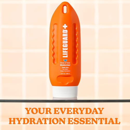 LIFEGUARD Daily Body & Face Moisturizer - Deep Hydrating and Moisturizing for Face and Body, Daily use, Suitable for All Skin Type, Sensitive Skin, Lightweight - 8 fl. oz.