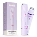 Purple Dual Head Bikini & Facial Trimmer for Women - Cordless Hair Removal Device