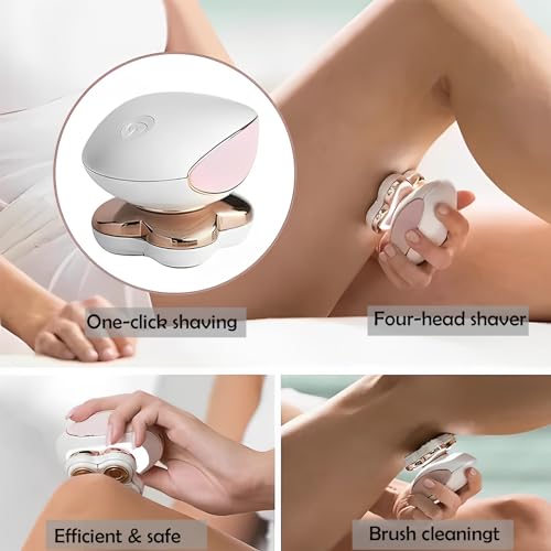 Electric Razors for Women Legs, Electric Shaver for Women, Cordless Painless Hair Remover for Legs Bikini Underarm Arm Hairs