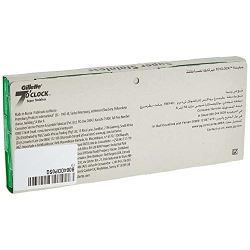Gillette 7 O'Clock Green Razor Blades - Precision Shaving