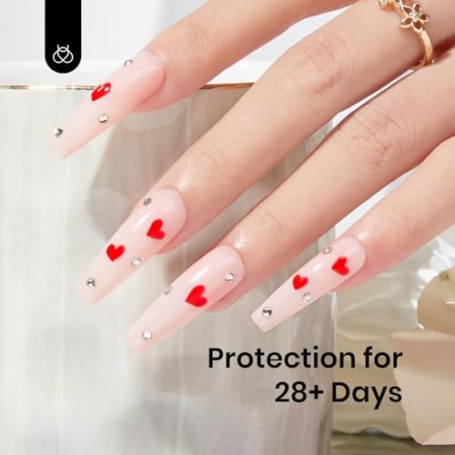 Beetles 15ml Rubber Base Gel Nail Polish, Nude Pink Gel Polish Color Base Builder Neutral Base Coat Nail Strengthener for Nail Art Design, Soak Off UV LED light Needed