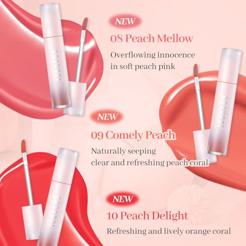 COSNORI Water Blurry Tint - Vegan Blurry Lip Tint, Lightweight & Long-lasting, Moist-watery texture, Flawless blurred lip (04 Aube Martini)