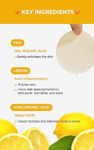 NEOGEN Dermalogy Bio-Peel Gauze Peeling Lemon 30 Count - Powerful Exfoliating Pads with Lemon AHA, Brightening & Smoothing