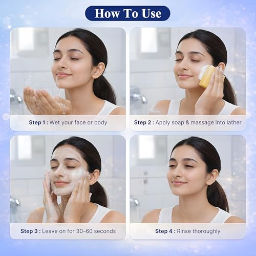 Satthwa Kojic Acid 1% Soap with Vitamin C | For Pigmentation, Tan and Dark Spots | Brightening Soap for Men and Women | Pack of 2 (3.5oz Each)