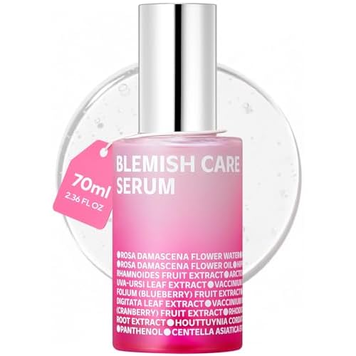 ISOI Blemish Care Up Serum for Face, Vegan Hydrating Serum for Smooth & Glass Skin Effect, Skin Barrier & Moisture Balance for Women, Arbutin & Rose Otto Oil, Korean Skin Care (2.36 fl. oz, 70ml)