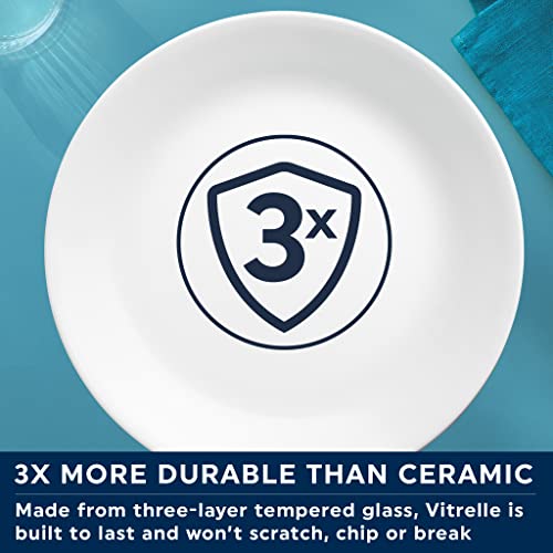 12-Piece Bella Faenza Dinnerware Set - Lightweight Durable Glass, Eco-Friendly