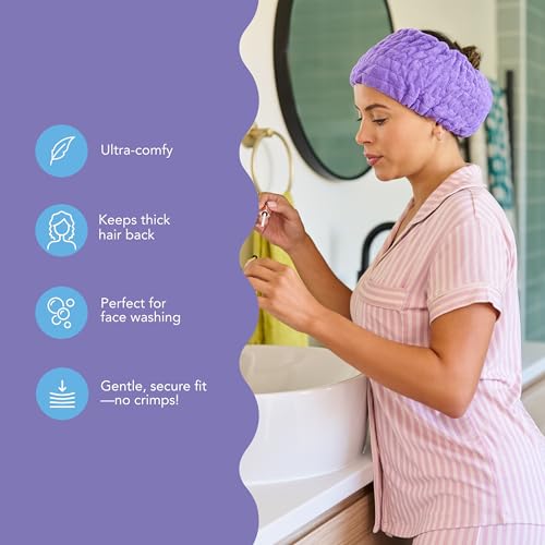 Turbie Twist Classic 4-Pack Cotton Headbands – Extra-Wide, Comfortable, All Hair Types