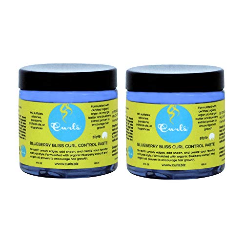 Blueberry Bliss Curl Control Paste 4oz - Frizz-Free Hair Styling for Multi-Ethnic Women & Girls
