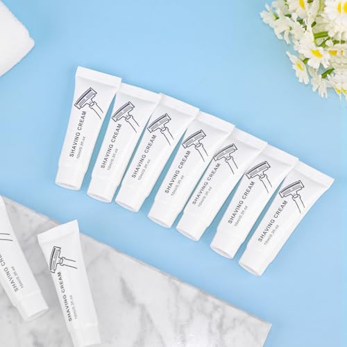 Travel Shaving Cream Bulk 50 Pack - 10ml Disposable Men’s Shaving Gel