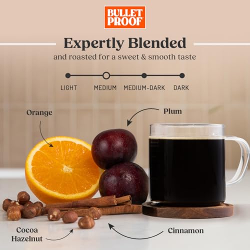 Bulletproof Original Medium Roast Coffee Pods - 24 Count Pack of 3 - Single-Serve Coffee