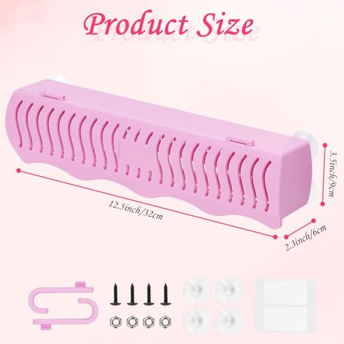 Hair Extension Holder, Portable Braiding Hair Rack 4 Fixed Methods Halo Hair Extensions Holder for Styling, Washing, Blow Drying and Storing(Pink)