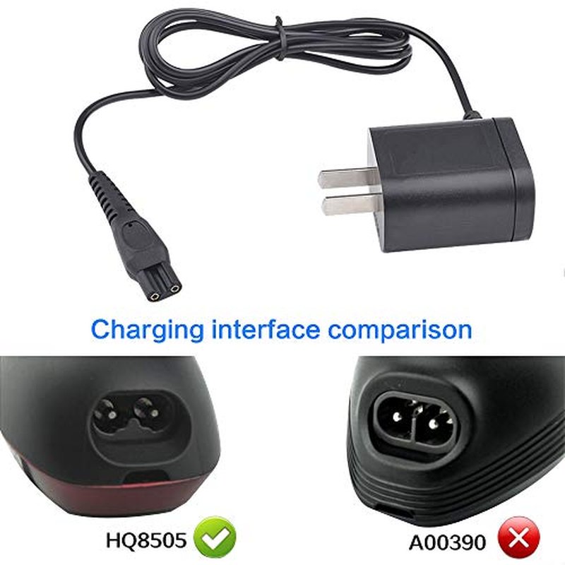 15V Charger Power Cord Adapter Compatible with Philips Norelco HQ8505 9000 7000 5000 3000 Older Shaver Series, Multigroom MG5750 MG7750 MG7770 MG7790 S9987 Electric Shaver Razor Trimmer Charging Cord