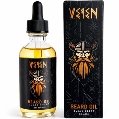 Veien Men's Beard Oil with White Tea Scent - 2oz Hydrating & Softening Natural Oil