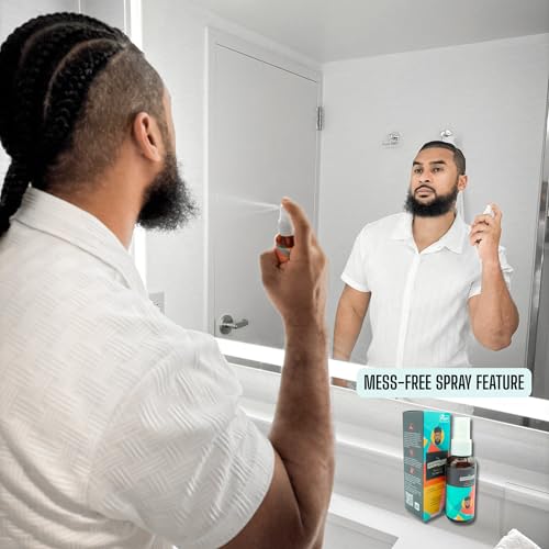 #EverydayHustle Beard Oil Spray for Men - Premium Beard Formula for Daily Grooming, Moisturizing, and Extra Shine, for all beard types, Jasmine scent, 60ml