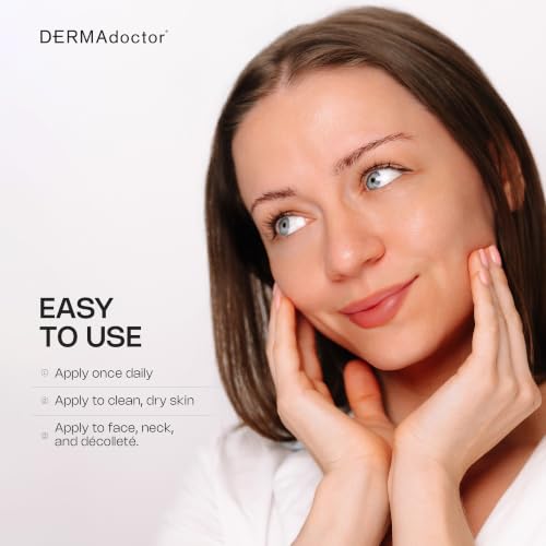 DERMAdoctor Bakuchiol Serum for Face - Calm Cool + Corrected - Anti-Aging, 1.01 oz